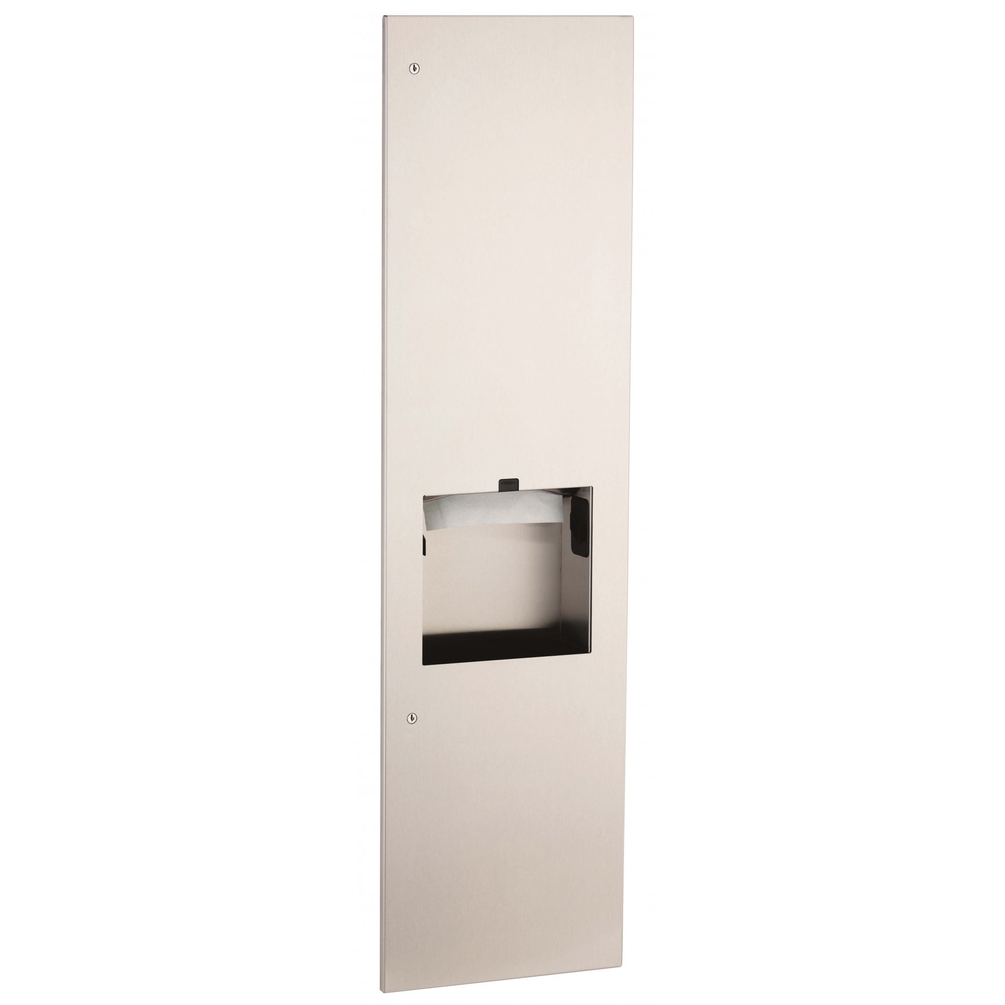 Bobrick B-38030 Recessed 3 In 1 Paper Towel, Waste Bin, Hand Dryer ...