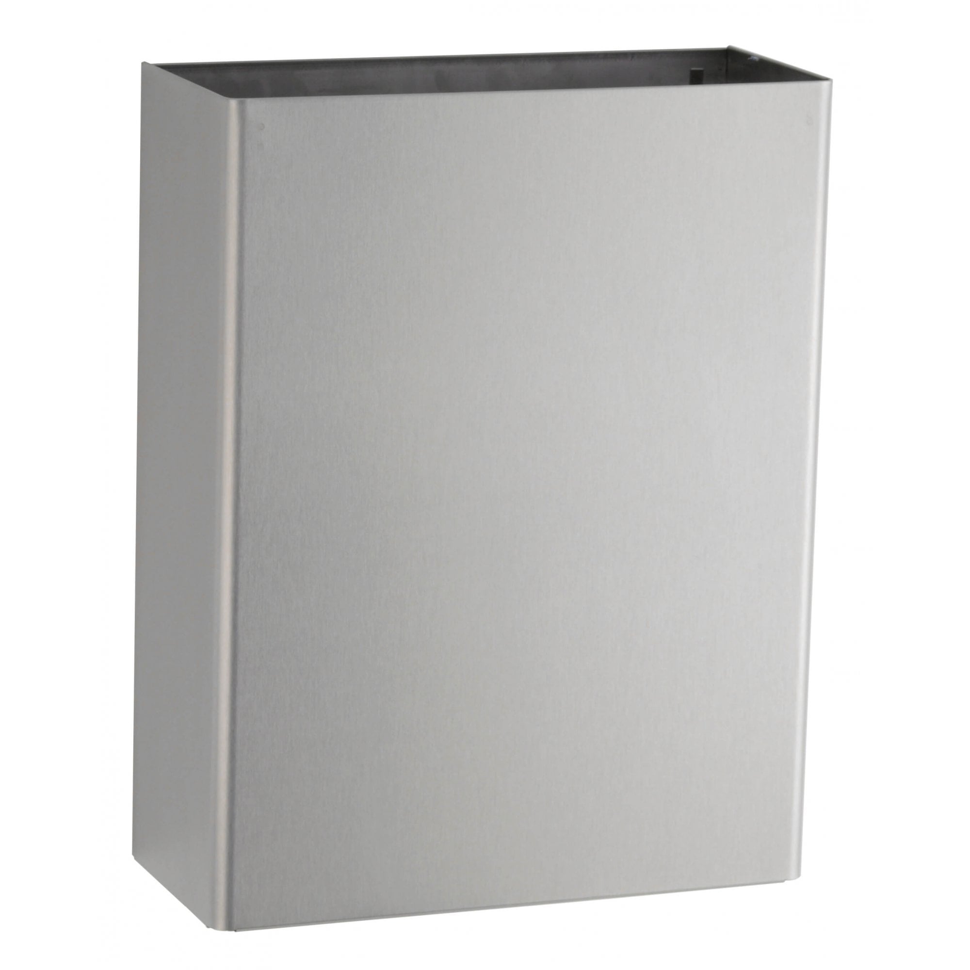 Bobrick B-279 Open Top Waste Bin For Wall Mounting Stainless Steel ...