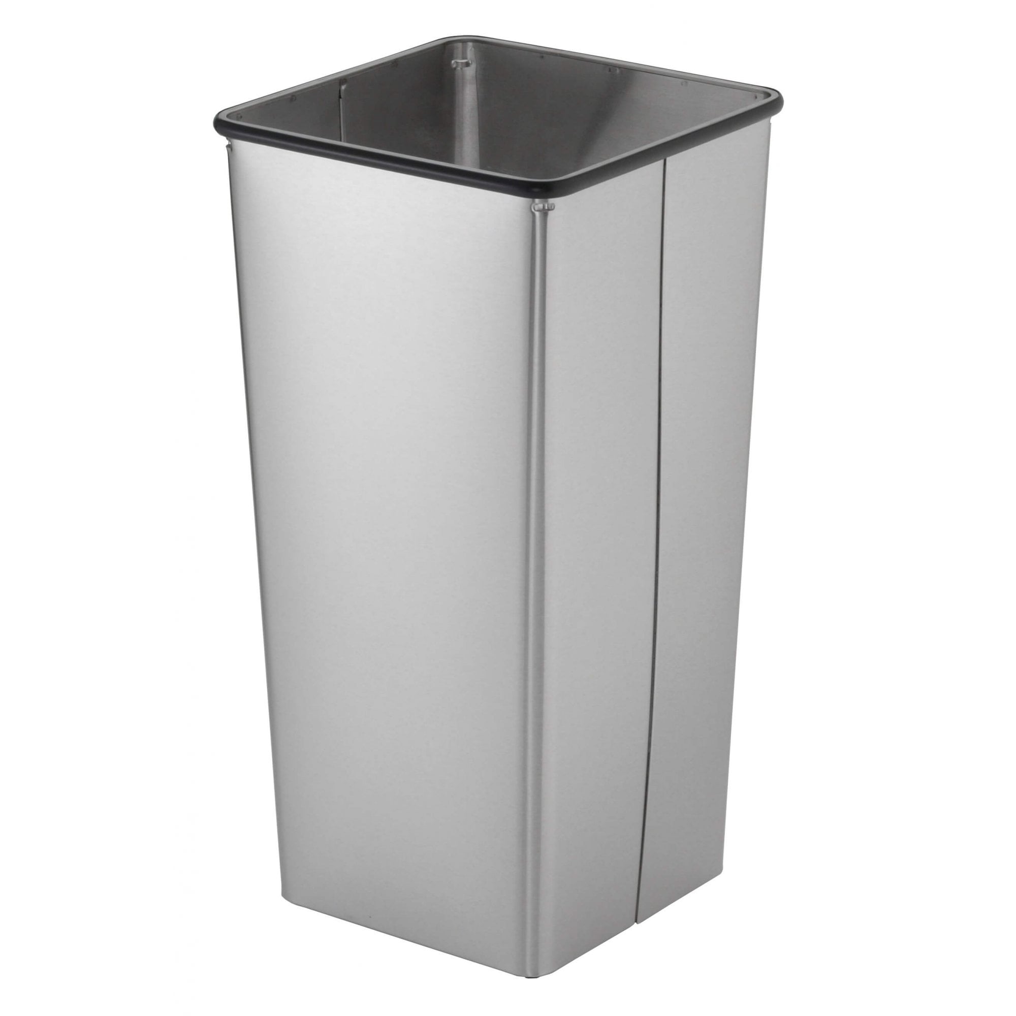 Bobrick B-2260 Open Top Waste Bin Brushed 304 Stainless Steel ...