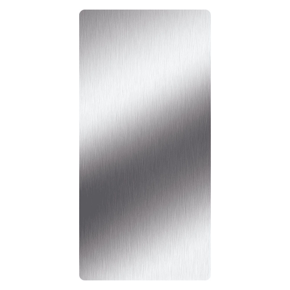 Protezione da parete antispruzzo per asciuga mani in acciaio inossidabile con fissaggio adesivo (800 x 400 mm)