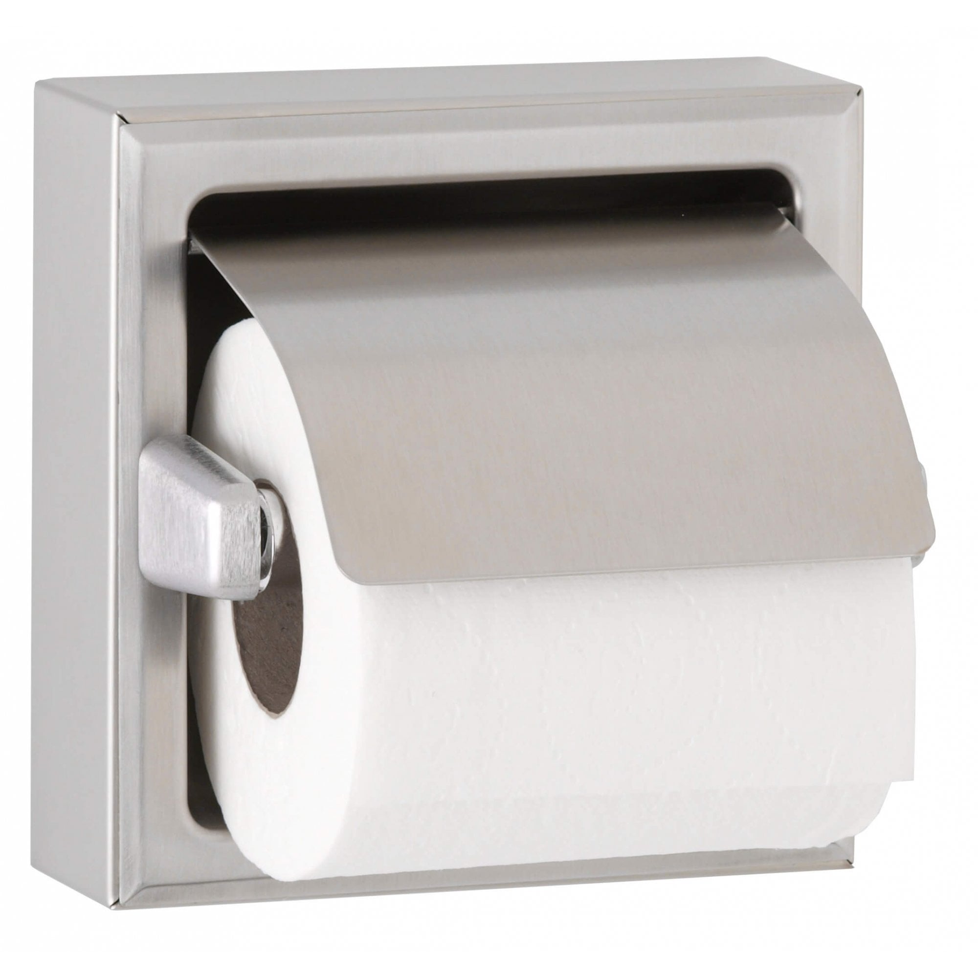 Bobrick B-6699 / B-66997 Surface Mounted Toilet Roll Holder With Lid ...