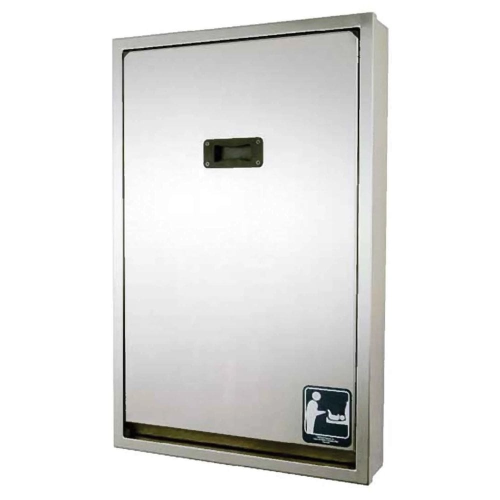 Recessed stainless steel baby changing station online