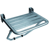 Folding Shower Seat with Slots and Wall Support