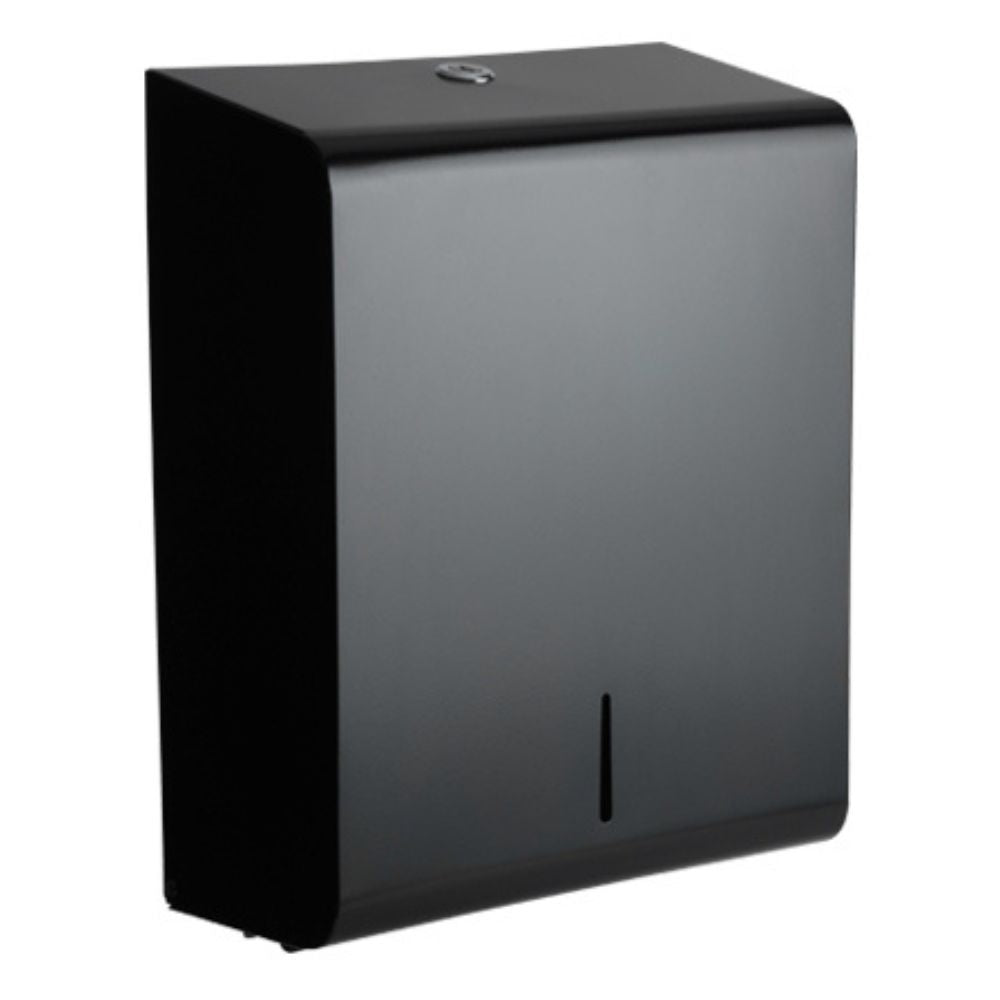 Matte Black Steel Large Hand Towel Dispenser