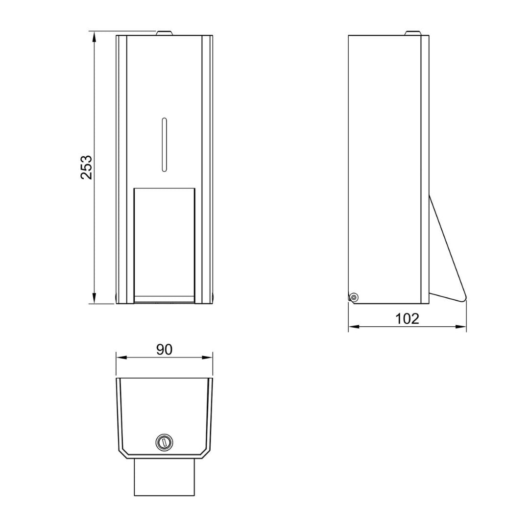 0.5L Stainless Steel Foam Soap Dispenser