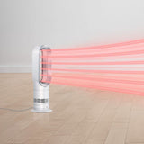 Dyson Hot+Cool™ Jet Focus AM09 fan heater in white/nickel