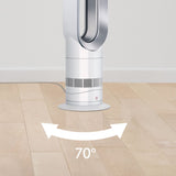 Dyson Hot+Cool™ Jet Focus AM09 fan heater in white/nickel