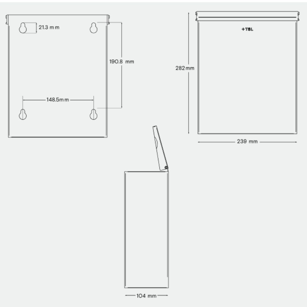 Wall-Mounted Waste Bin TSL.910