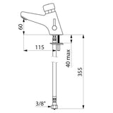 700102 DELABIE TEMPOMIX 2 Time Flow Mixer Tap